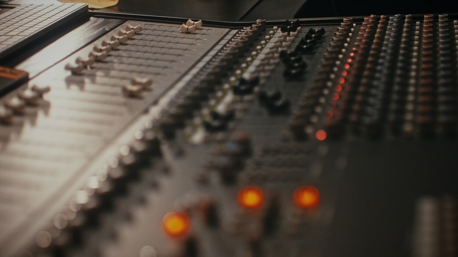 Close up of ASP4816 mixing console at Dublin Studio Hub