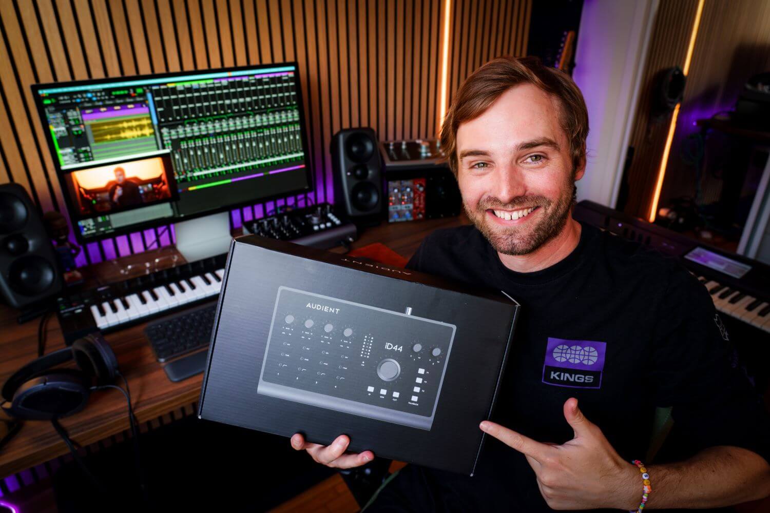 Rob Lynn smiling with his iD44 MKII which he's just installed