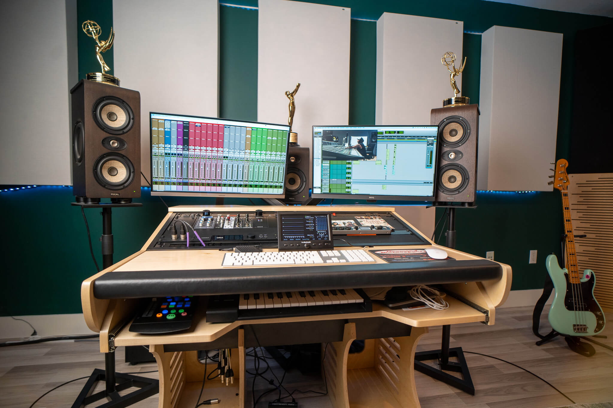 Dan Abrusci's studio setup at Loyal Sound, Miami including the latest addition: ORIA