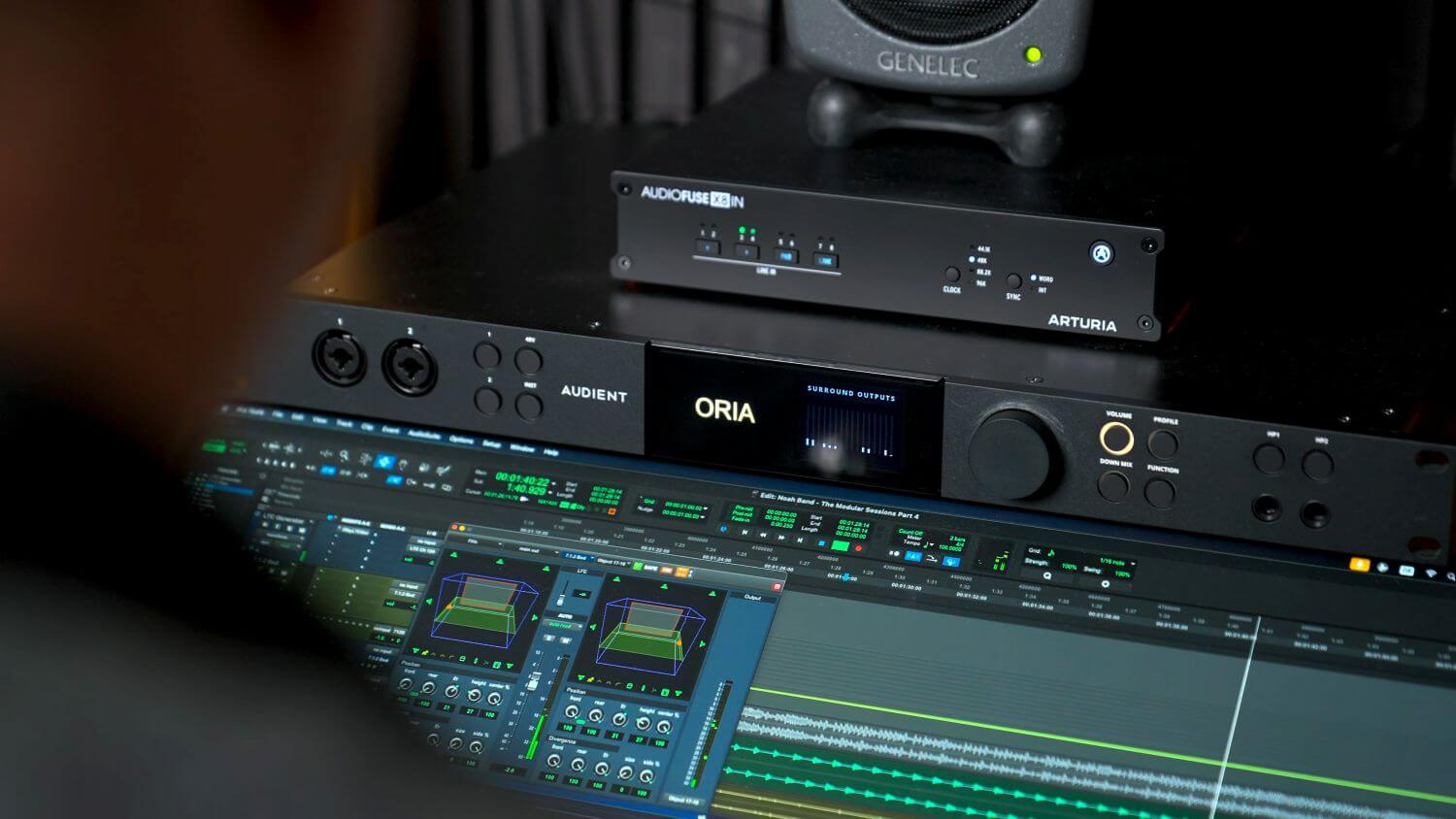 Bert Smorenburg's ORIA setup in his home studio: Atmos For Music 