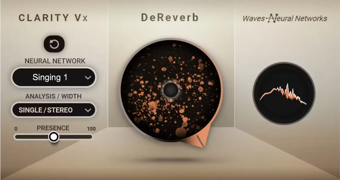 Waves Clarity VX DeReverb UI
